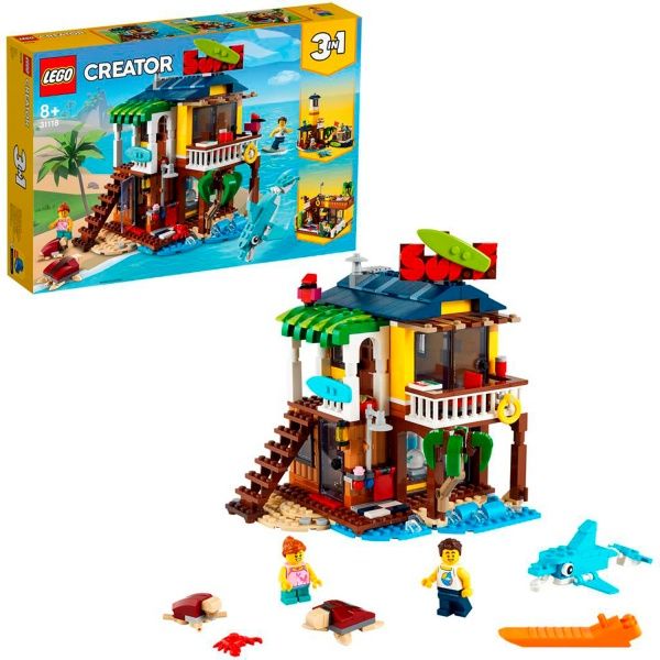 Конструктор LEGO Creator Пляжний будиночок серферів 31118