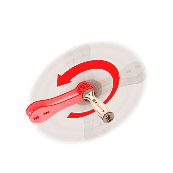 Дерев'яний 3D-конструктор Mr.Playwood Тріскачка механічна 10502