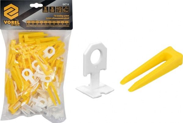 Система вирівнювання плитки Vorel 04714 100 шт.