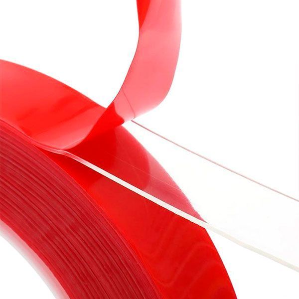 Монтажная двусторонняя лента PROзапас 9 мм х 2 м прозрачная тонкая PZ1050-9-2,0