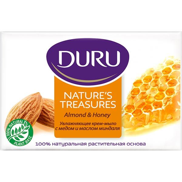 Крем-мило Duru Nature’s Treasures з медом та олією мигдалю 90 г
