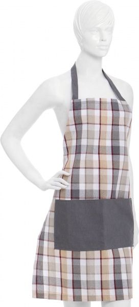 Фартук Scotland Brown коричневая клетка с серым La Nuit