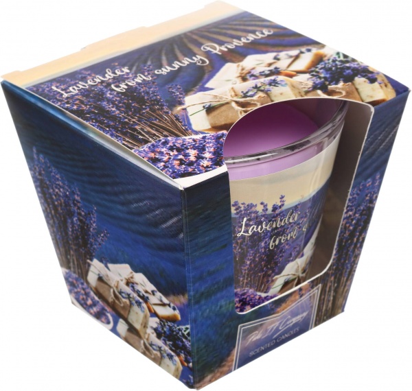 Свеча в стакане Pako-If Tindra лавандовое поле (3103) 