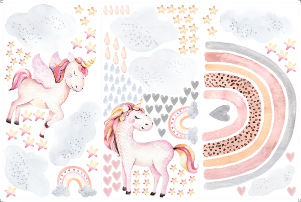 Стікери-патерни Lipastick Веселка 120х80 см 15082131