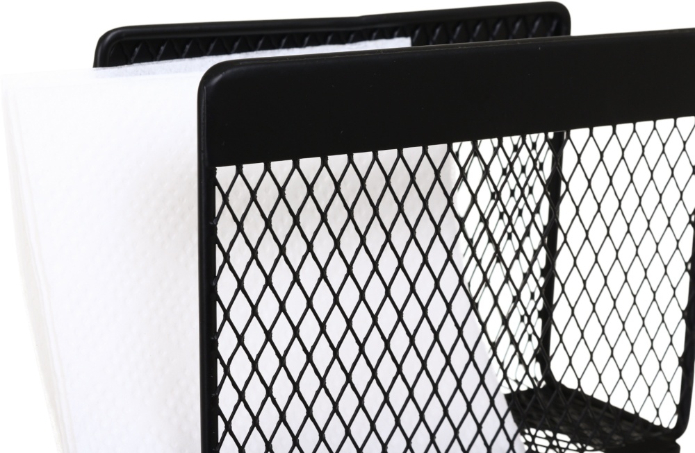 Салфетница Flamberg Premium Fernie 13,7х6х12 см черная