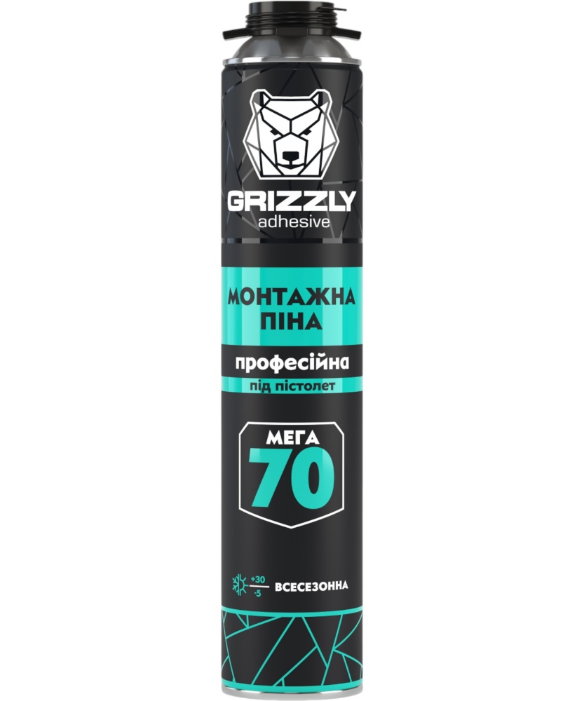 Піна монтажна Grizzly професійна 900 мл