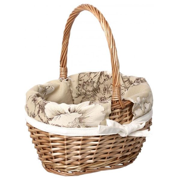 Кошик плетений Easter 16-3A-2 29х22х17/33 см світло-коричневий