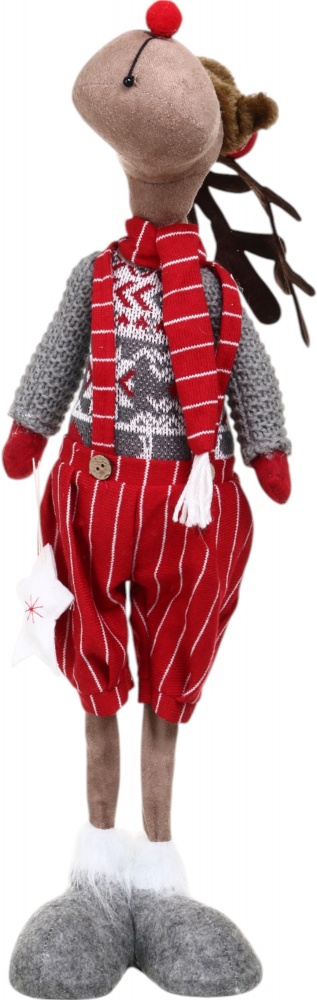 Декорація новорічна Лось що стоїть в асортименті EPI-AZ815011AB 59 см