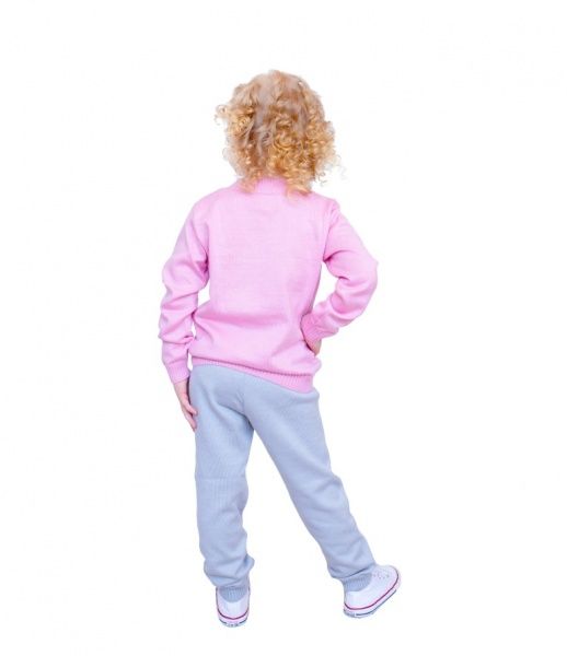 Костюм детский ART KNIT Super girl р.122-128 сірий із рожевим 138 