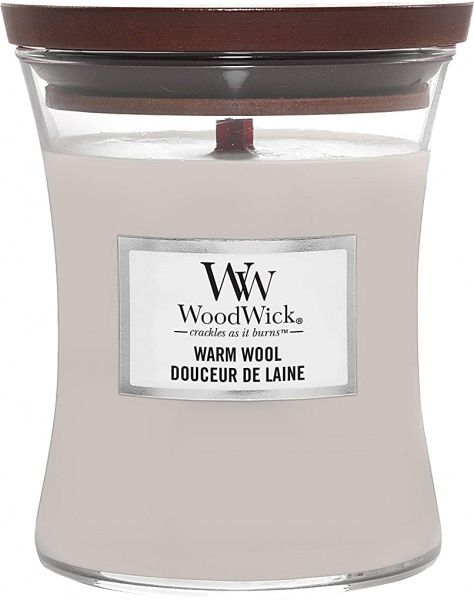Свеча ароматическая Woodwick Medium Warm Wool 275 г 
