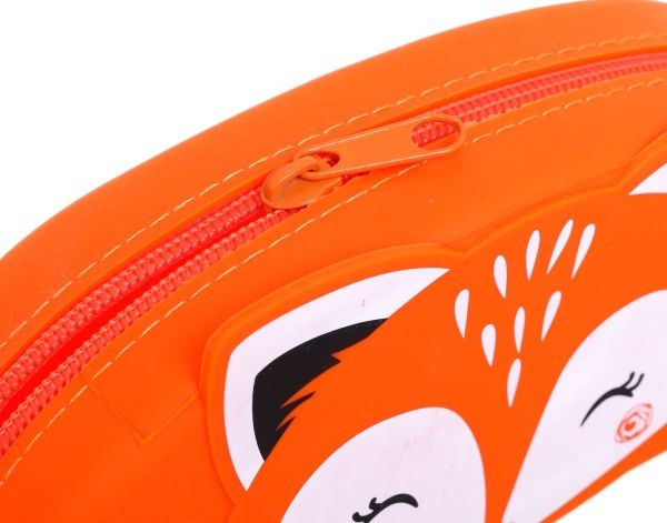 Пенал шкільний Лисиця 19х8х4 см помаранчевий