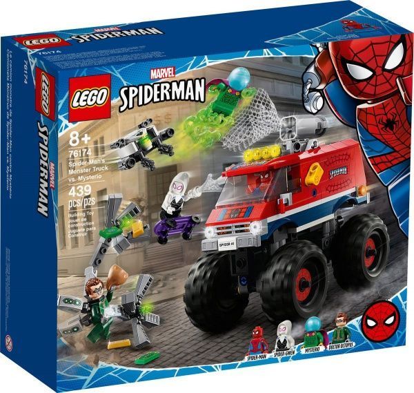 Конструктор LEGO Super Heroes Marvel Грузовик-монстр Человека-Паука против Мистерио 76174