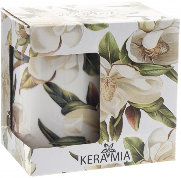 Набор для чая Белая магнолия 3 предмета Keramia