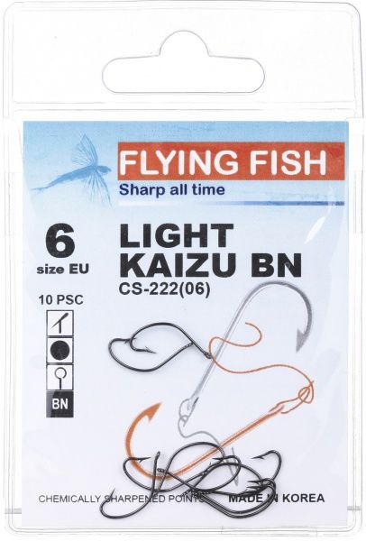 Крючок Flying Fish Kaizu BN №6 10 шт. CS-222(06)