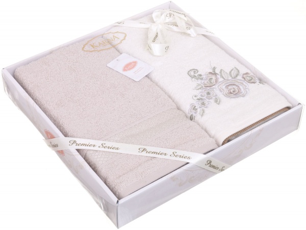 Набір рушників Elvin 2 шт. рожевий Karna 