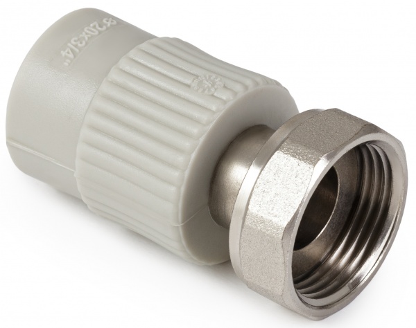 Муфта переходная ASG с металл. резьбой вн. с накидной гайкой 20х1/2