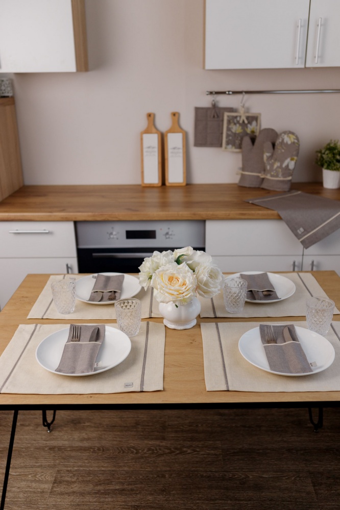 Серветка La Nuit - сет з кантом 35x45 см ваніль