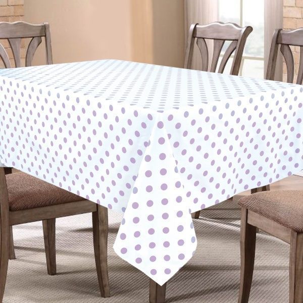 Скатерть 37069 150x150 см белый с сиреневым Yaroslav Home 