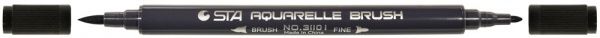 Маркер акварельный STA 3110 I 2-3 мм STA3110I-72 черный 