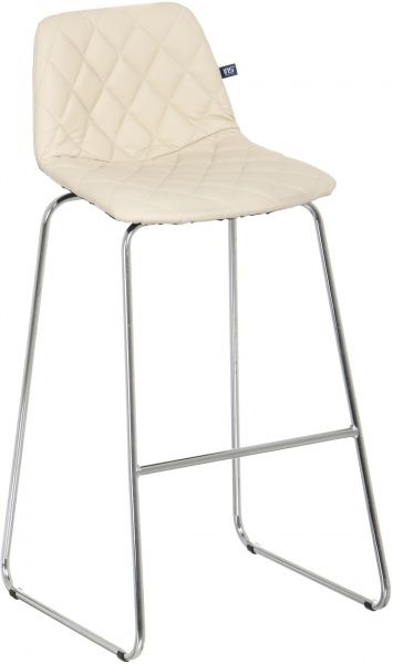Стілець барний Nowy Styl Aliya Hoker CFS Chrome (Box-2) (СН) ECO-07 молочний 