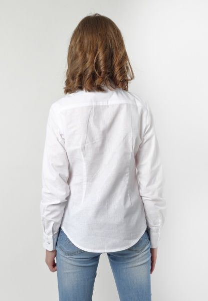 Блуза Гармонiя Классические цветы р.158 белый/белый 