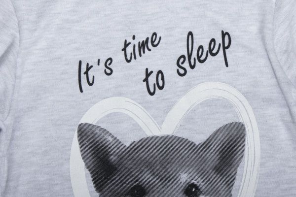 Піжама для дівчаток Фламінго р.134 сірий 247-212 