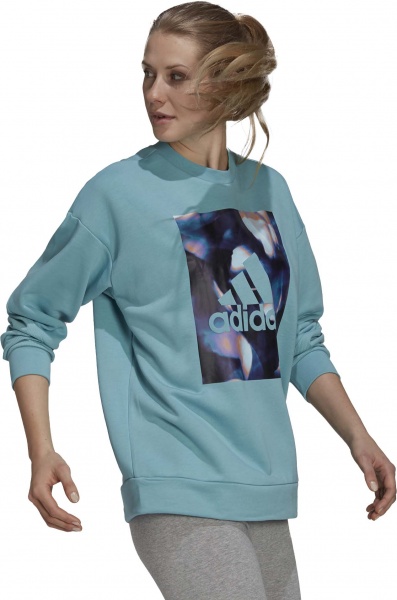 Світшот Adidas W UFORU SWT GS3893 р. L м'ятний