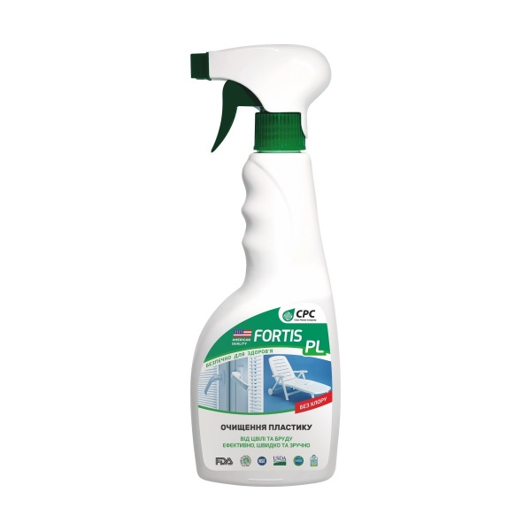 Универсальное средство для дезинфекции СРС для мытья пластика FORTIS PL без хлора 500 г 500 мл