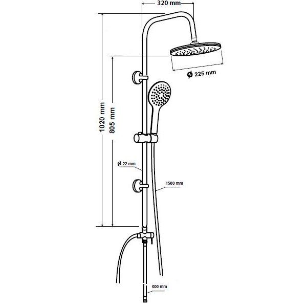Душова система Mixxen Овал MXKP0418 