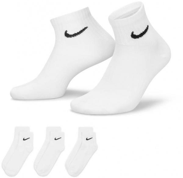 Шкарпетки Nike NIKE EVERYDAY LIGHTWEIGHT SX7677-100 р.34-38 білий