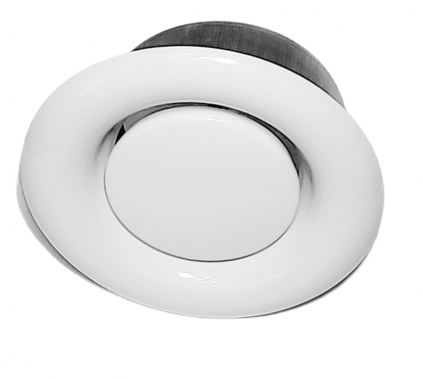 Рамка вентиляційна витяжна (анемостат) EV 150 мм метал білий 