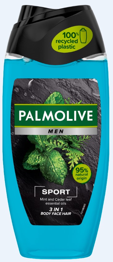Гель-шампунь Palmolive для мужчин Спорт Эфирные масла Мяти и листьев Кедра 250 мл