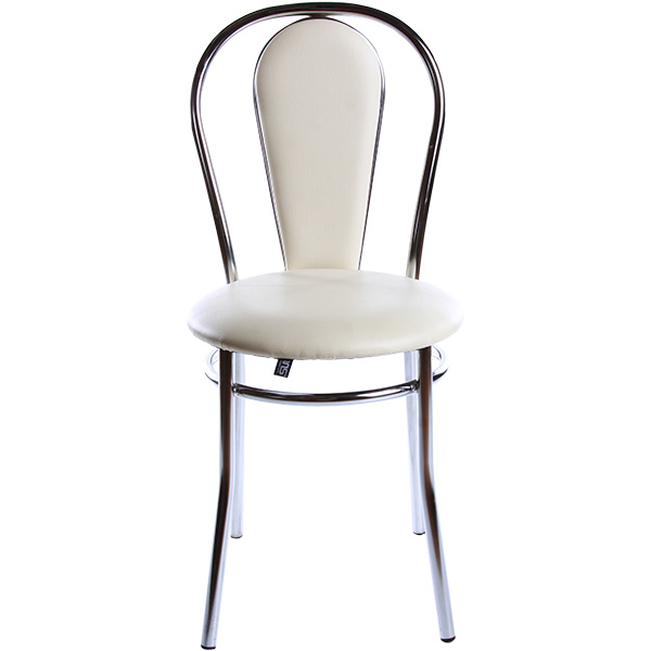 Стул обеденный Nowy Styl Florino Chrome V-18 хром/молочный
