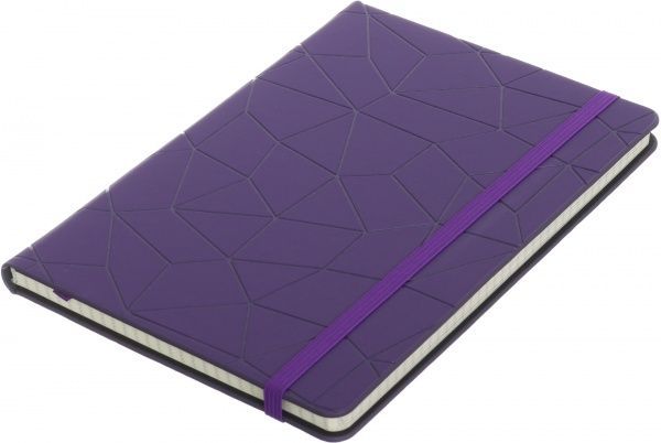 Блокнот Геометрія А5 96 арк. в клітинку фіолетовий JONSER