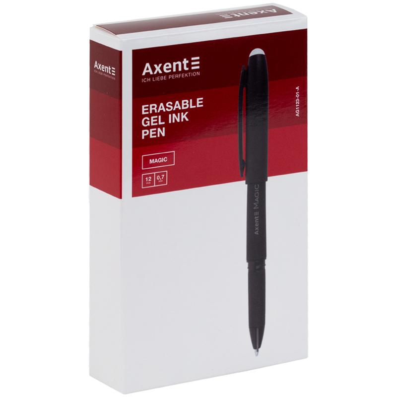 Ручка гелева Axent пиши-стирай Magic чорна AG1123-01-A