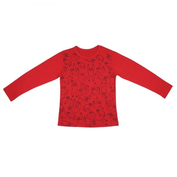 Футболка з довгим рукавом Danaya р.92 червоний із малюнком ШЯ19-18 