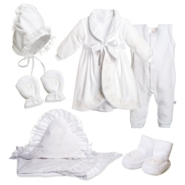 Комплект для хрещення Tigres Наполеон та Жозефіна р.62 білий КТ-21 