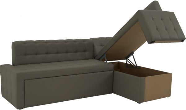 Уголок кухонный КАРАТ раскладной Г мокко 