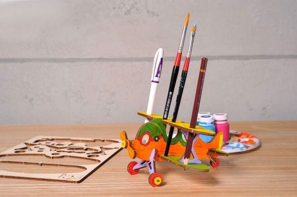 Раскраска UGEARS Биплан