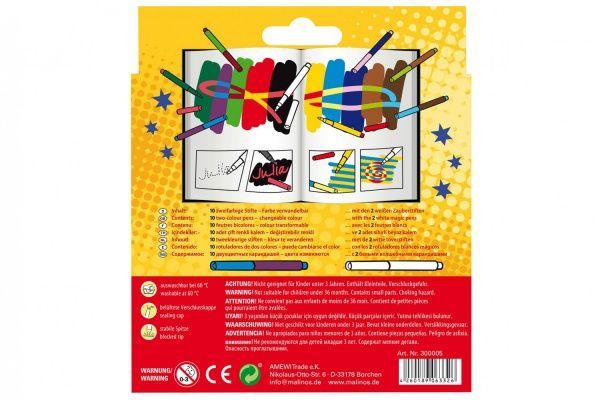 Набір фломастерів Malinos Malzauber 12 шт.