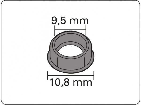 Заглушка Gardinia на шуруп набірний білий 10 шт. 
