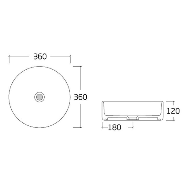 Умывальник VOLLE 13-40-222G, золото
