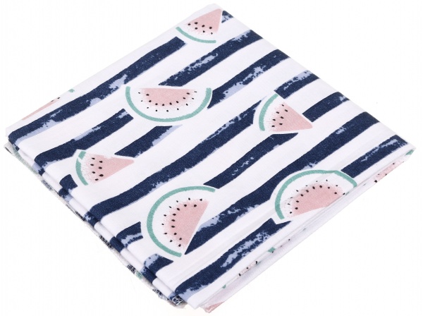 Пелюшка Luna Kids Кавунчики 90x90 см білий із синім