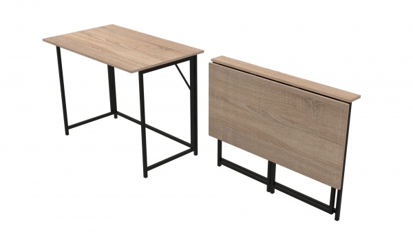 Стол Морис 1000x600 мм дуб сонома/черный 