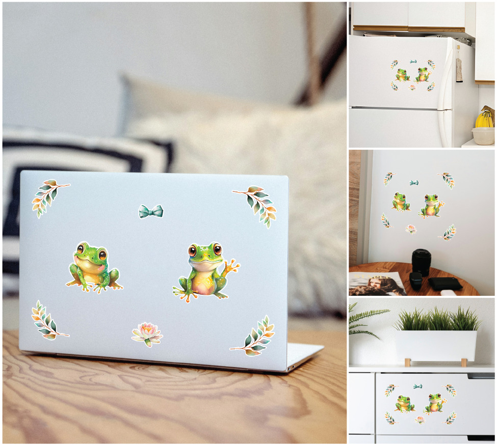 Декоративная наклейка Наш Декупаж Лягушата А4 29,7x21 см