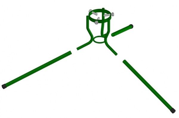 Подставка под елку металлическая разборная 20х10 зеленый 