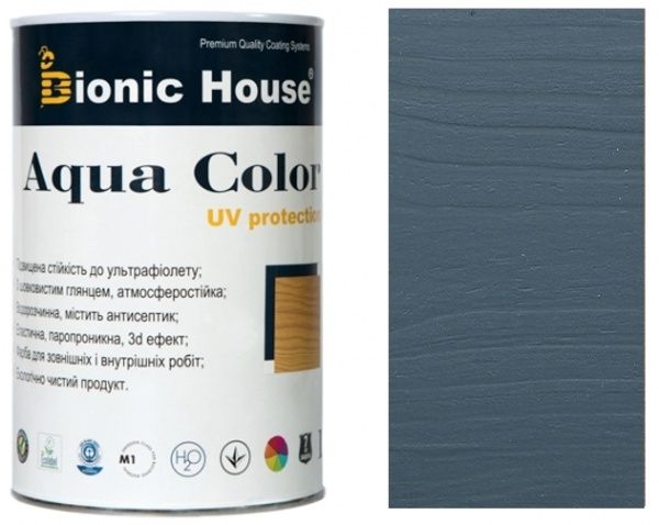 Лазурь Bionic House лессирующая универсальная Aqua Color UV protect крайола шелковистый мат 0,8 л