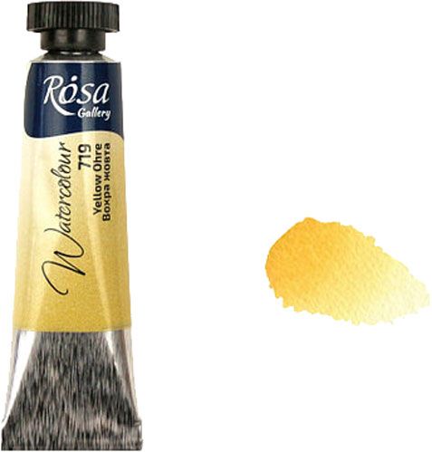 Фарби акварельні охра жовта 10 мл 3211719 ROSA Gallery