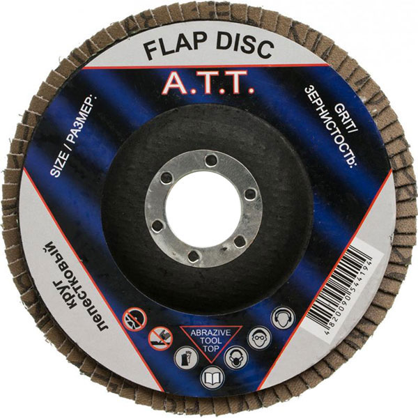 Диск шліфувальний пелюстковий A.T.T. 5800009 Т27 P100 125 мм