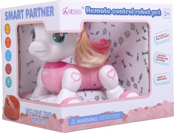 Інтерактивний робот Shantou Єдиноріжка 22.5х17х18.5 см біло-рожевий 1089A